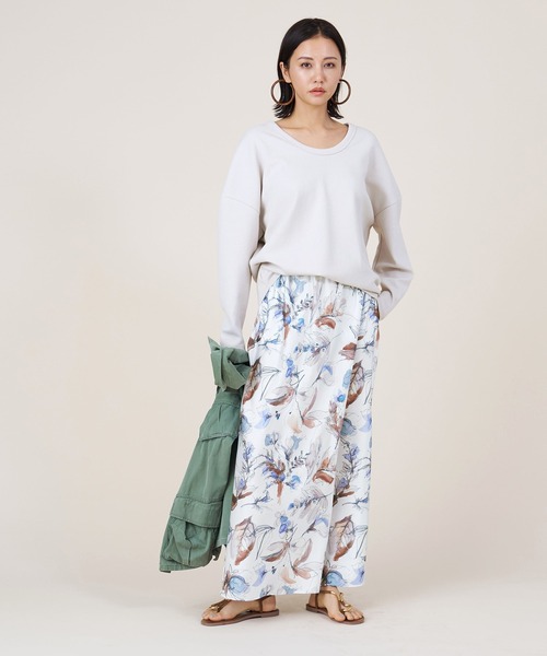 marmors(マルモア)の「【marmors】2way georgette pullover(Tシャツ/カットソー・レディース・アイボリー/オレンジ/マルチ/ホワイト・36)」の16枚目の写真