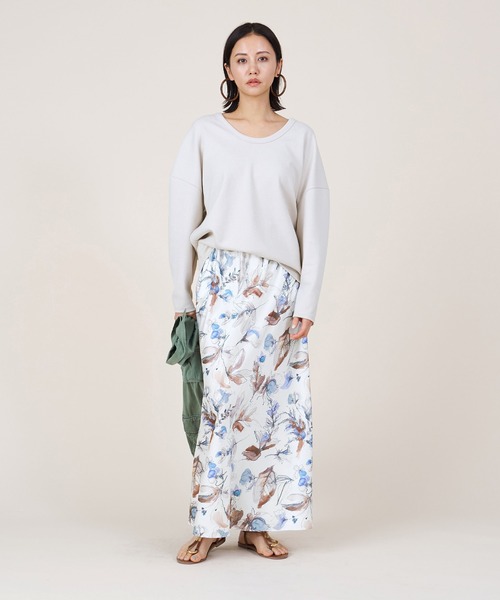 marmors(マルモア)の「【marmors】2way georgette pullover(Tシャツ/カットソー・レディース・アイボリー/オレンジ/マルチ/ホワイト・36)」の17枚目の写真