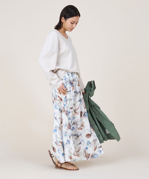 marmors(マルモア)の「【marmors】2way georgette pullover(Tシャツ/カットソー・レディース・アイボリー/オレンジ/マルチ/ホワイト・36)」の18枚目の写真