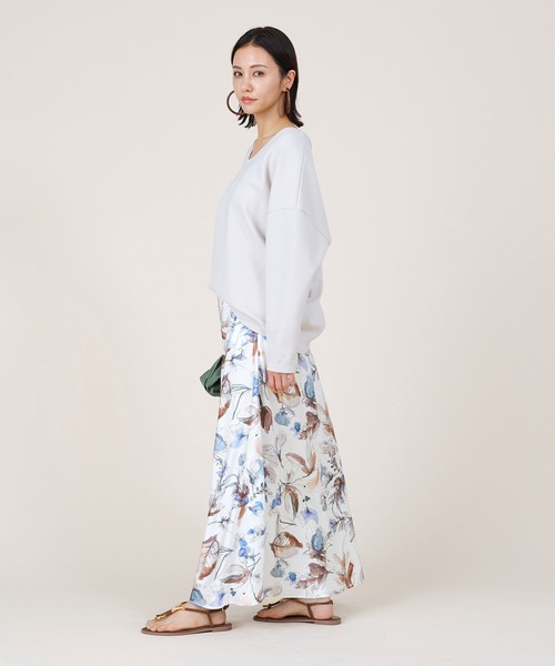 marmors(マルモア)の「【marmors】2way georgette pullover(Tシャツ/カットソー・レディース・アイボリー/オレンジ/マルチ/ホワイト・36)」の20枚目の写真