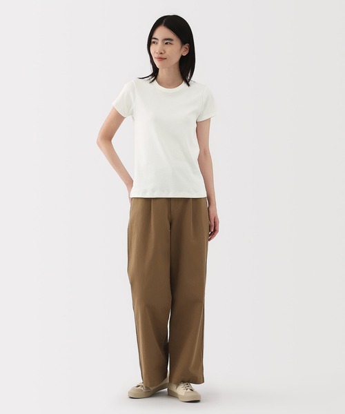 無印良品(ムジルシリョウヒン)の「婦人 涼感汗じみしにくいクルーネック半袖Tシャツ(Tシャツ/カットソー・レディース・ホワイト/ブルー系/ライトピンク/ブラック/ライトグレー/チャコールグレー・S/M/L/XL)」の16枚目の写真