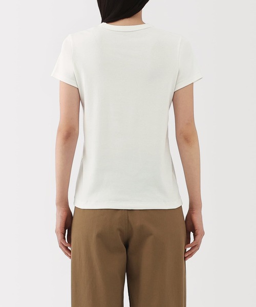 無印良品(ムジルシリョウヒン)の「婦人 涼感汗じみしにくいクルーネック半袖Tシャツ(Tシャツ/カットソー・レディース・ホワイト/ブルー系/ライトピンク/ブラック/ライトグレー/チャコールグレー・S/M/L/XL)」の14枚目の写真