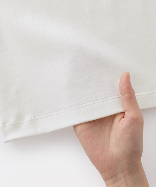 無印良品(ムジルシリョウヒン)の「婦人 涼感汗じみしにくいクルーネック半袖Tシャツ(Tシャツ/カットソー・レディース・ホワイト/ブルー系/ライトピンク/ブラック/ライトグレー/チャコールグレー・S/M/L/XL)」の10枚目の写真