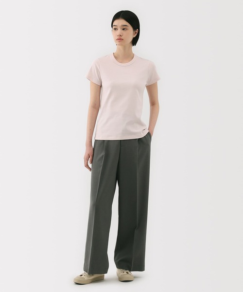 無印良品(ムジルシリョウヒン)の「婦人 涼感汗じみしにくいクルーネック半袖Tシャツ(Tシャツ/カットソー・レディース・ホワイト/ブルー系/ライトピンク/ブラック/ライトグレー/チャコールグレー・S/M/L/XL)」の22枚目の写真