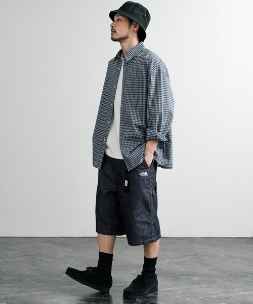 THE NORTH FACE（ザノースフェイス）の「日本未展開モデル THE NORTH FACE ザ・ノースフェイス CARPENTER BERMUDA SHORTS カーペンターバーミューダショーツ/ハーフデニムパンツ（デニムパンツ・メンズ・ダークグレー/インディゴブルー・92/88/84/80/72）」の10枚目の写真