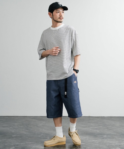 THE NORTH FACE（ザノースフェイス）の「日本未展開モデル THE NORTH FACE ザ・ノースフェイス CARPENTER BERMUDA SHORTS カーペンターバーミューダショーツ/ハーフデニムパンツ（デニムパンツ・メンズ・ダークグレー/インディゴブルー・92/88/84/80/72）」の15枚目の写真