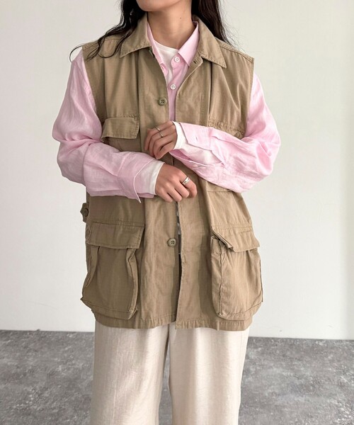 fredy emue（フレディエミュ）の「【ROTHCO/ロスコ】BDU ベスト（ミリタリージャケット・レディース・カーキ/ブラック/ベージュ・38）」の18枚目の写真