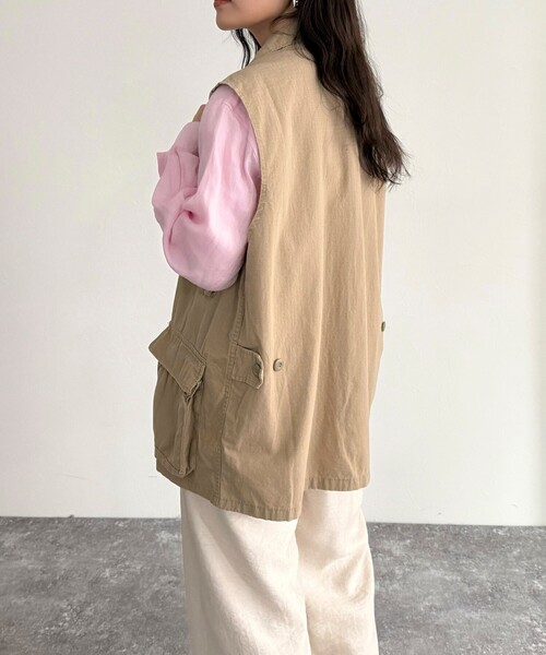 fredy emue（フレディエミュ）の「【ROTHCO/ロスコ】BDU ベスト（ミリタリージャケット・レディース・カーキ/ブラック/ベージュ・38）」の9枚目の写真