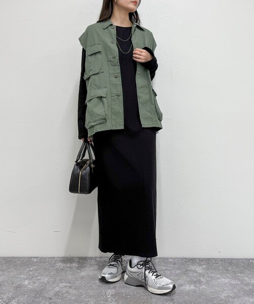 fredy emue（フレディエミュ）の「【ROTHCO/ロスコ】BDU ベスト（ミリタリージャケット・レディース・カーキ/ブラック/ベージュ・38）」の10枚目の写真