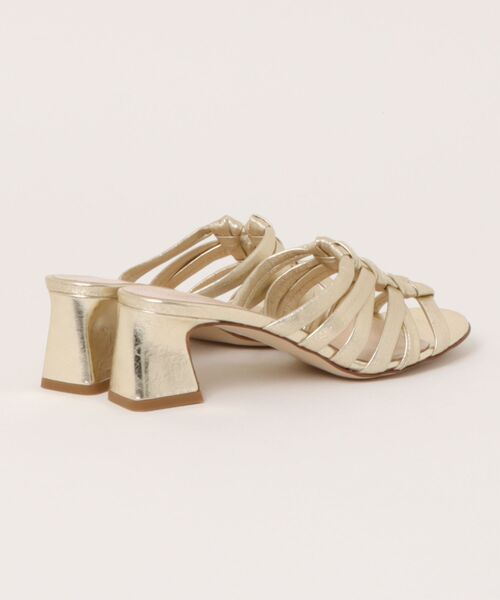 inter-chaussures（インターショシュール）の「【INTER-CHAUSSURES】ラウンドトウノットミュールサンダル(I52301)（サンダル・レディース・シルバー/ゴールド・35/36/37/39/38）」の7枚目の写真