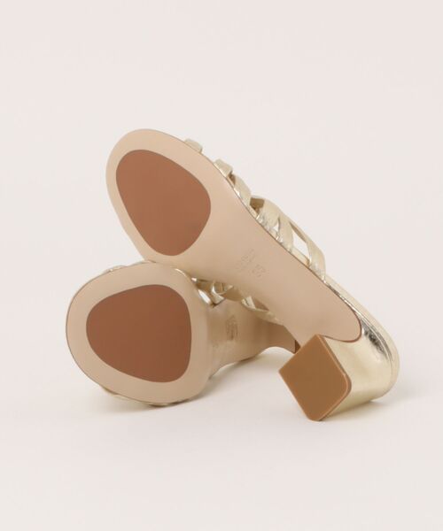 inter-chaussures（インターショシュール）の「【INTER-CHAUSSURES】ラウンドトウノットミュールサンダル(I52301)（サンダル・レディース・シルバー/ゴールド・35/36/37/39/38）」の8枚目の写真