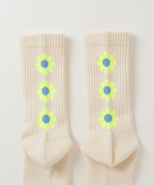 ROSTER SOX（ロスターソックス）の「【ROSTER SOX/ロスターソックス】PEACE 靴下 日本製（ソックス/靴下・メンズ・ベージュ/クリーム/オフホワイト・FREE）」の5枚目の写真