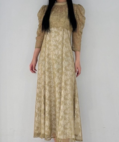 Cupid Heart（キューピッドハート）の「【Cupid Heart】結婚式用！ラメレースボレロセットワンピース（ドレス・レディース・ブラック/ミント/イエロー・MEDIUM）」の17枚目の写真