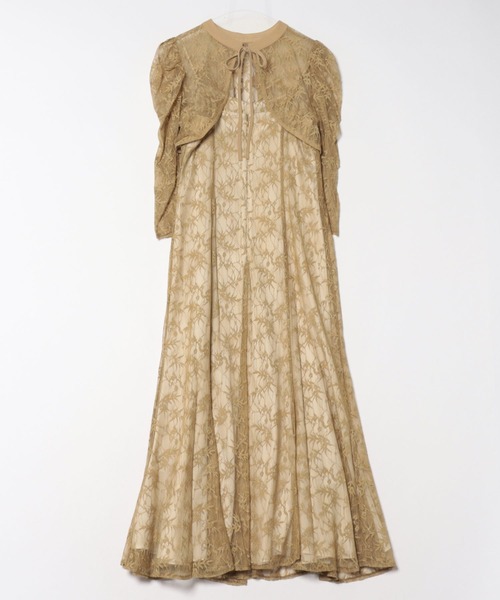 Cupid Heart（キューピッドハート）の「【Cupid Heart】結婚式用！ラメレースボレロセットワンピース（ドレス・レディース・ブラック/ミント/イエロー・MEDIUM）」の20枚目の写真