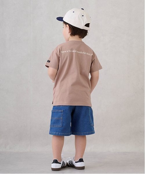 petit main(プティマイン)の「ペインターハーフパンツ(デニムパンツ・キッズ・オフホワイト/ブルー/チャコール・100cm/110cm/90cm/130cm/120cm/80cm)」の17枚目の写真