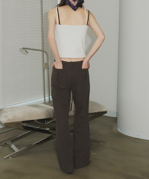 SHAGGIE（シャギー）の「グランジロゴレースキャミソールトップス（キャミソール・レディース・グレー/ホワイト/ピンク・FREE）」の6枚目の写真