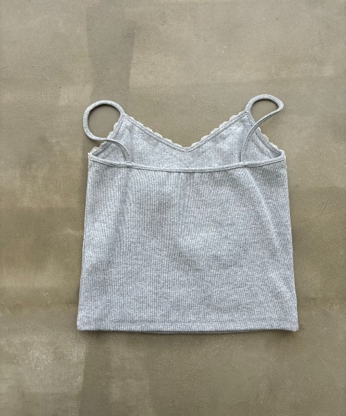 SHAGGIE（シャギー）の「グランジロゴレースキャミソールトップス（キャミソール・レディース・グレー/ホワイト/ピンク・FREE）」の16枚目の写真