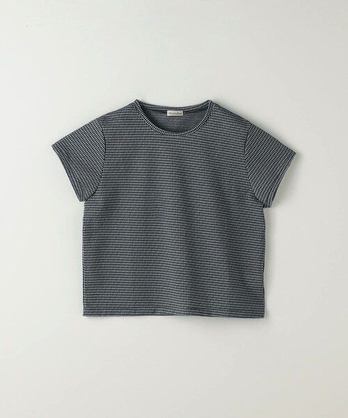 Steven Alan(スティーブンアラン)の「<Steven Alan>ギンガムチェック Tシャツ(Tシャツ/カットソー・レディース・ベージュ/ブラック/ライラック・FREE)」の2枚目の写真