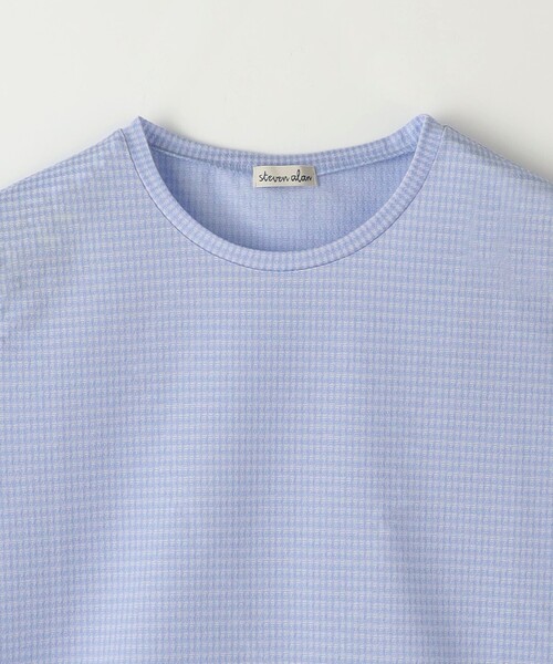 Steven Alan(スティーブンアラン)の「<Steven Alan>ギンガムチェック Tシャツ(Tシャツ/カットソー・レディース・ベージュ/ブラック/ライラック・FREE)」の15枚目の写真