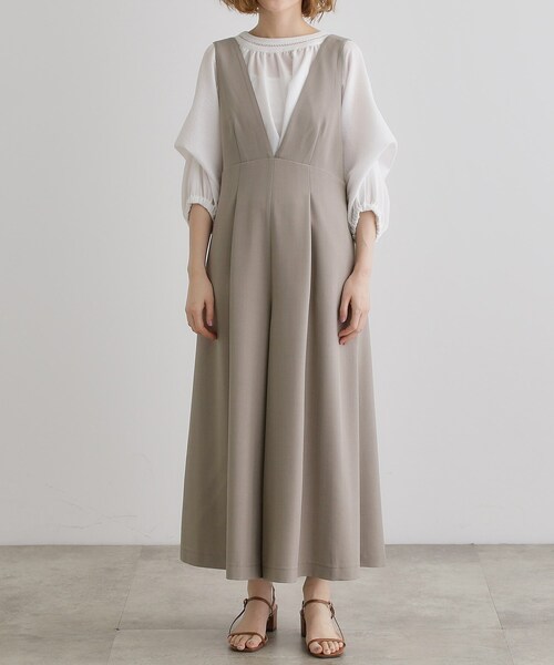 grove（グローブ）の「ラメストライプサロペット（サロペット/オーバーオール・レディース・ブラック/ブラウン系その他/グレー・02/03/01/04/05）」の16枚目の写真