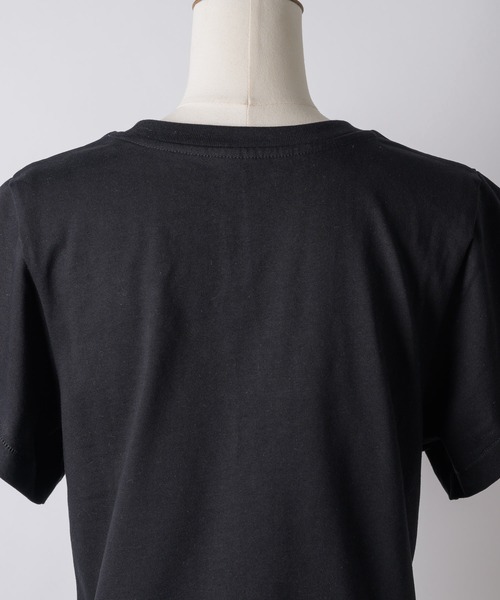 room153(ルームイチゴサン)の「カーブショートTシャツ【room153】(Tシャツ/カットソー・レディース・ホワイト/ブラック/モカ・1/0)」の19枚目の写真