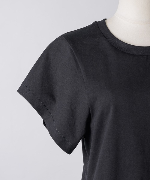room153(ルームイチゴサン)の「カーブショートTシャツ【room153】(Tシャツ/カットソー・レディース・ホワイト/ブラック/モカ・1/0)」の20枚目の写真