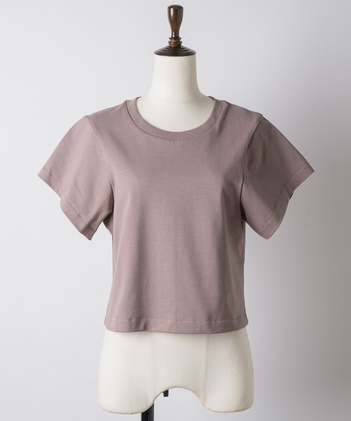 room153（ルームイチゴサン）の「カーブショートTシャツ【room153】（Tシャツ/カットソー・レディース・ホワイト/ブラック/モカ・1/0）」の22枚目の写真