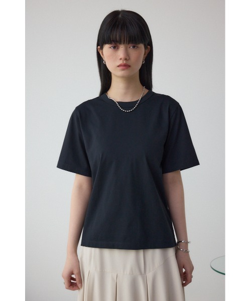 AZUL by moussy（アズールバイマウジー）の「ファインタッチTシャツ（Tシャツ/カットソー・レディース・ベージュ/ライム/ブラック/オフホワイト・SMALL/MEDIUM）」の17枚目の写真