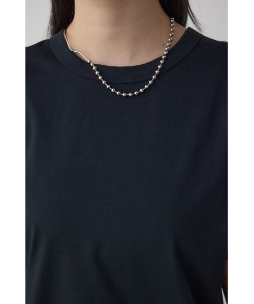 AZUL by moussy（アズールバイマウジー）の「ファインタッチTシャツ（Tシャツ/カットソー・レディース・ベージュ/ライム/ブラック/オフホワイト・SMALL/MEDIUM）」の20枚目の写真