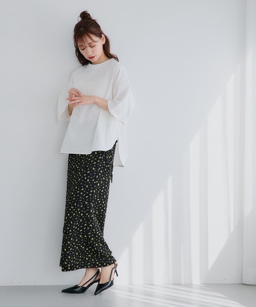 coca(coca)(コカ)の「【WEB限定セール】シボシャーリングラップスカート(スカート・レディース・A/ブラック・M/L)」の9枚目の写真