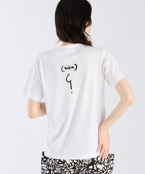 agnes b.(アニエスベー)の「コットン メッセージ 半袖 Tシャツ(Tシャツ/カットソー・レディース・ホワイト・LARGE/X-LARGE/MEDIUM/SMALL)」の5枚目の写真