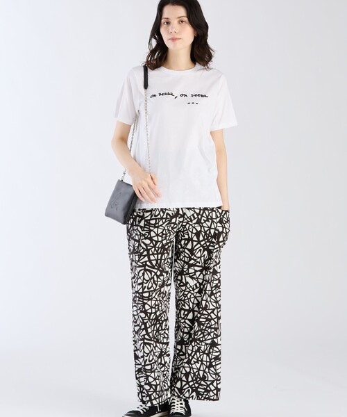 agnes b.(アニエスベー)の「コットン メッセージ 半袖 Tシャツ(Tシャツ/カットソー・レディース・ホワイト・LARGE/X-LARGE/MEDIUM/SMALL)」の6枚目の写真