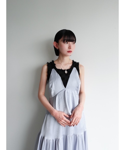 sahara(サハラ)の「Fluffy Cutout Top/フラッフィーカットアウトトップ(その他トップス・レディース・ブラック/ライトブルー/ホワイト・FREE)」の5枚目の写真