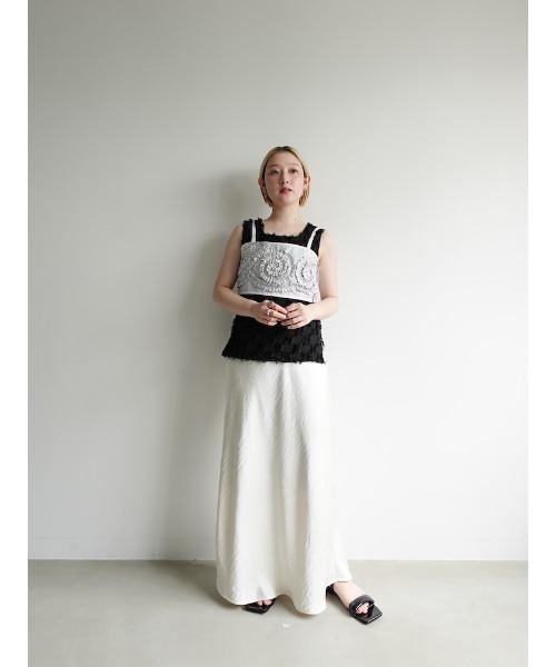 sahara(サハラ)の「Fluffy Cutout Top/フラッフィーカットアウトトップ(その他トップス・レディース・ブラック/ライトブルー/ホワイト・FREE)」の6枚目の写真