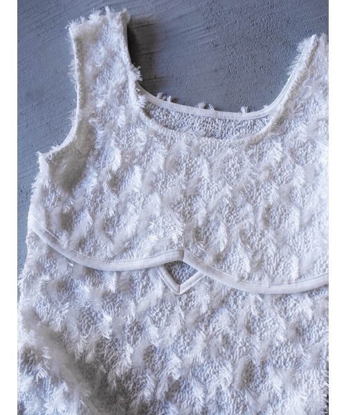 sahara(サハラ)の「Fluffy Cutout Top/フラッフィーカットアウトトップ(その他トップス・レディース・ブラック/ライトブルー/ホワイト・FREE)」の18枚目の写真