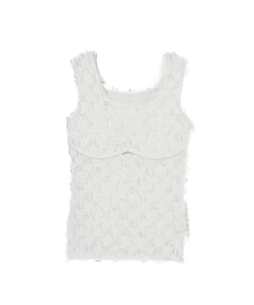 sahara(サハラ)の「Fluffy Cutout Top/フラッフィーカットアウトトップ(その他トップス・レディース・ブラック/ライトブルー/ホワイト・FREE)」の22枚目の写真