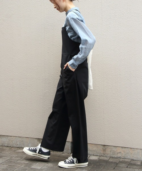 THOUSAND MILE(サウザンドマイル)の「THOUSAND MILE/サウザンドマイル キャミソール サロペット CAMISOLE SALOPETTE(サロペット/オーバーオール・レディース・ブラック/チャコールグレー・FREE)」の5枚目の写真