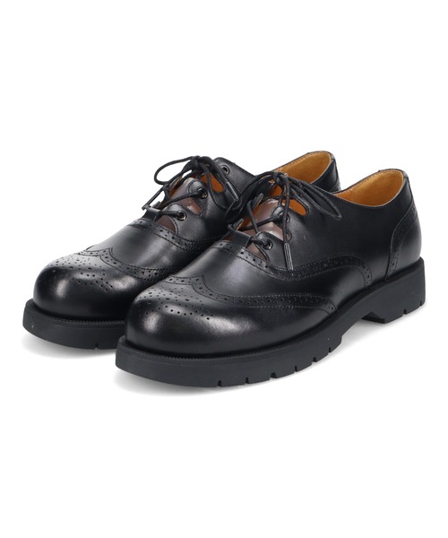 whoop-de-doo（フープディドゥ）の「ギリーシューズ whoop-de-doo/フープディドゥ（その他シューズ・メンズ・ブラック/ブラック×ホワイト/ブラウン系1・44/41/42/43/40）」の2枚目の写真