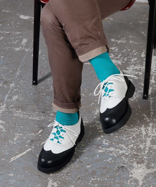 whoop-de-doo（フープディドゥ）の「ギリーシューズ whoop-de-doo/フープディドゥ（その他シューズ・メンズ・ブラック/ブラック×ホワイト/ブラウン系1・44/41/42/43/40）」の15枚目の写真