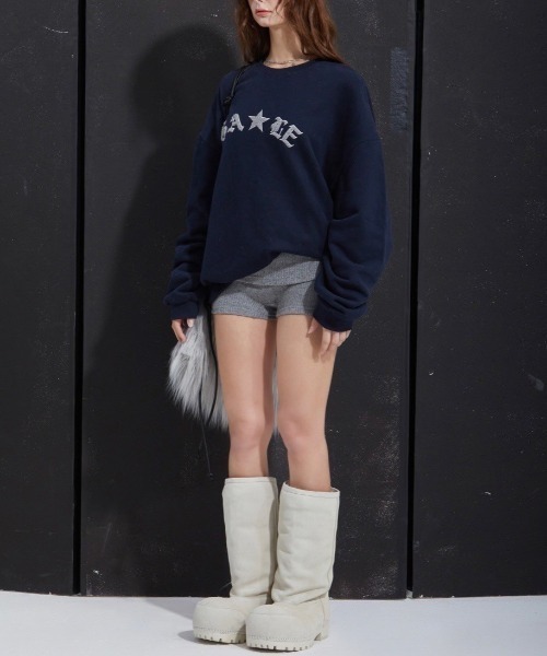 GATELESS(ゲートレス)の「【GATELESS】LONG FUR SHOULDER BAG / 【ゲートレス】ロングファーショルダーバッグ(ショルダーバッグ・レディース・グレー/ホワイト・ONE SIZE)」の6枚目の写真