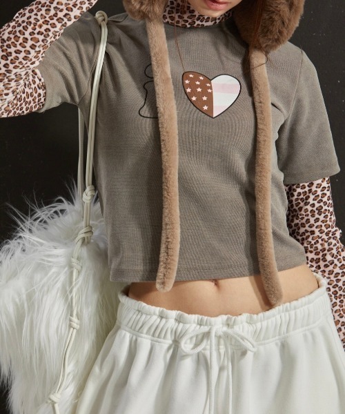 GATELESS(ゲートレス)の「【GATELESS】LONG FUR SHOULDER BAG / 【ゲートレス】ロングファーショルダーバッグ(ショルダーバッグ・レディース・グレー/ホワイト・ONE SIZE)」の17枚目の写真