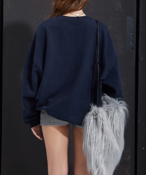 GATELESS(ゲートレス)の「【GATELESS】LONG FUR SHOULDER BAG / 【ゲートレス】ロングファーショルダーバッグ(ショルダーバッグ・レディース・グレー/ホワイト・ONE SIZE)」の22枚目の写真