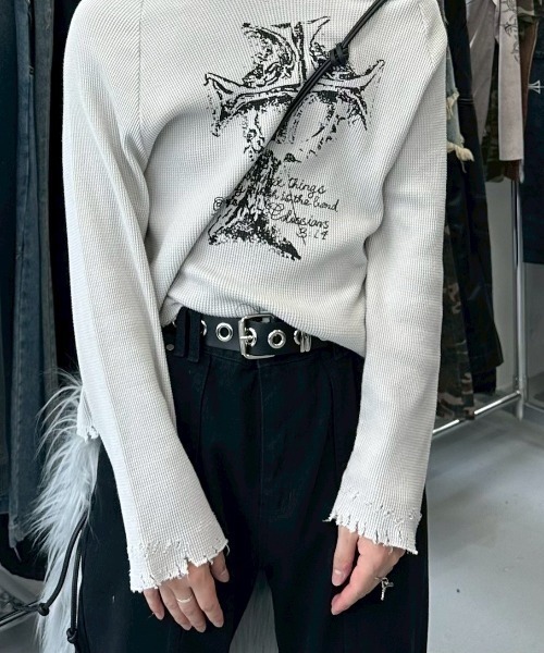 GATELESS(ゲートレス)の「【GATELESS】LONG FUR SHOULDER BAG / 【ゲートレス】ロングファーショルダーバッグ(ショルダーバッグ・レディース・グレー/ホワイト・ONE SIZE)」の13枚目の写真