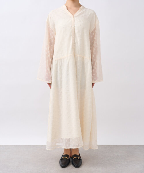 un dix cors（アンディコール）の「《1枚で華やか》ジャガードティアードワンピース（ワンピース・レディース・ブラック/ホワイト・FREE/S）」の22枚目の写真