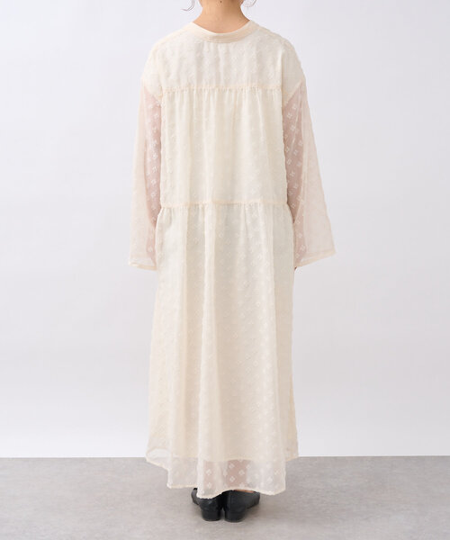 un dix cors（アンディコール）の「《1枚で華やか》ジャガードティアードワンピース（ワンピース・レディース・ブラック/ホワイト・FREE/S）」の20枚目の写真