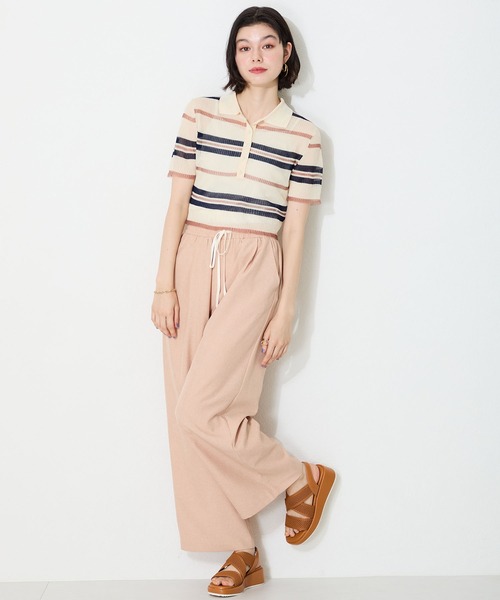 WA ORiental TRaffic(ダブルエーオリエンタルトラフィック)の「厚底ニット編みサンダル/52202(サンダル・レディース・ブラック/キャメル・LL/L/M/S)」の21枚目の写真