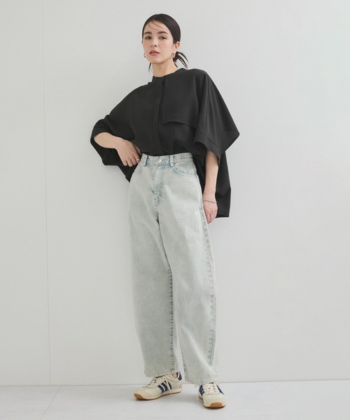 le cercle ADAM ET ROPE'(ルセルクルアダムエロペ)の「【セットアップ対応】タンブラーオックスバックフリルブラウス(シャツ/ブラウス・レディース・ライトグレー/チャコールグレー/ベージュ・FREE)」の8枚目の写真