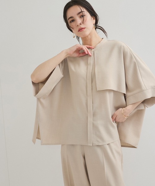 le cercle ADAM ET ROPE'(ルセルクルアダムエロペ)の「【セットアップ対応】タンブラーオックスバックフリルブラウス(シャツ/ブラウス・レディース・ライトグレー/チャコールグレー/ベージュ・FREE)」の20枚目の写真