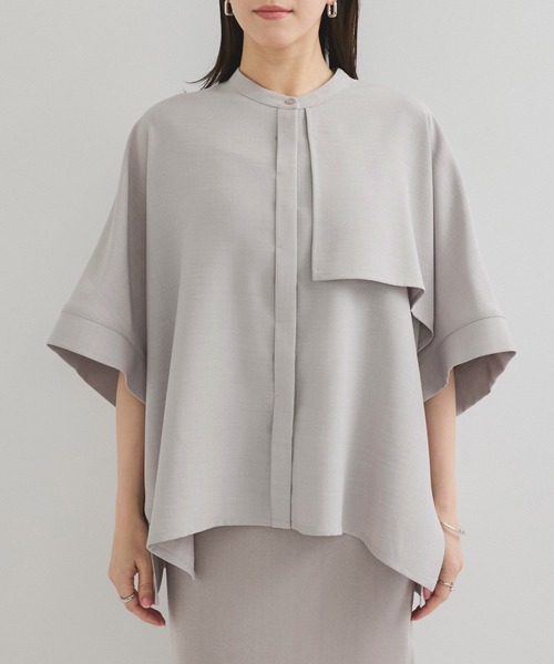 le cercle ADAM ET ROPE'(ルセルクルアダムエロペ)の「【セットアップ対応】タンブラーオックスバックフリルブラウス(シャツ/ブラウス・レディース・ライトグレー/チャコールグレー/ベージュ・FREE)」の19枚目の写真