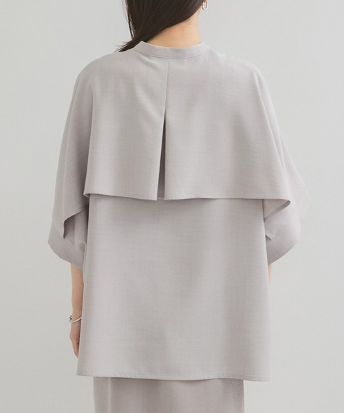 le cercle ADAM ET ROPE'(ルセルクルアダムエロペ)の「【セットアップ対応】タンブラーオックスバックフリルブラウス(シャツ/ブラウス・レディース・ライトグレー/チャコールグレー/ベージュ・FREE)」の17枚目の写真